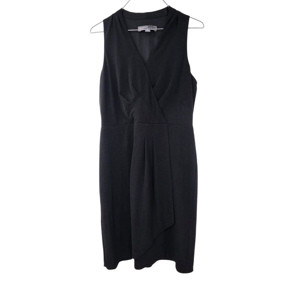DONNA RICCO Black Sleeveless Dress Womens Petite Size 10P